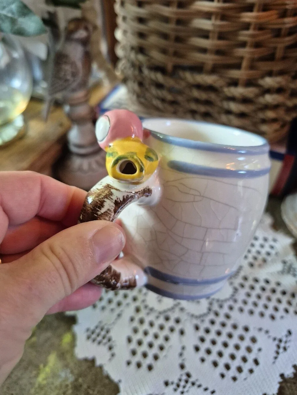 Vintage 1950s Hand-painted 